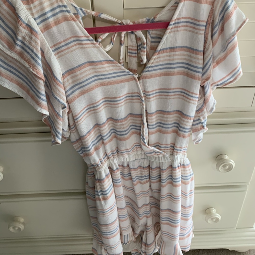 Striped romper